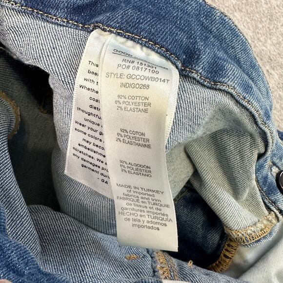 Good American jeans Blue Indigo Womens 14/32 Crossover Waistband Slim Straight - Picture 5 of 10